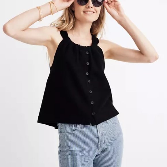 Madewell Tops - NWT Madewell Button Front Swing Tank - Size M